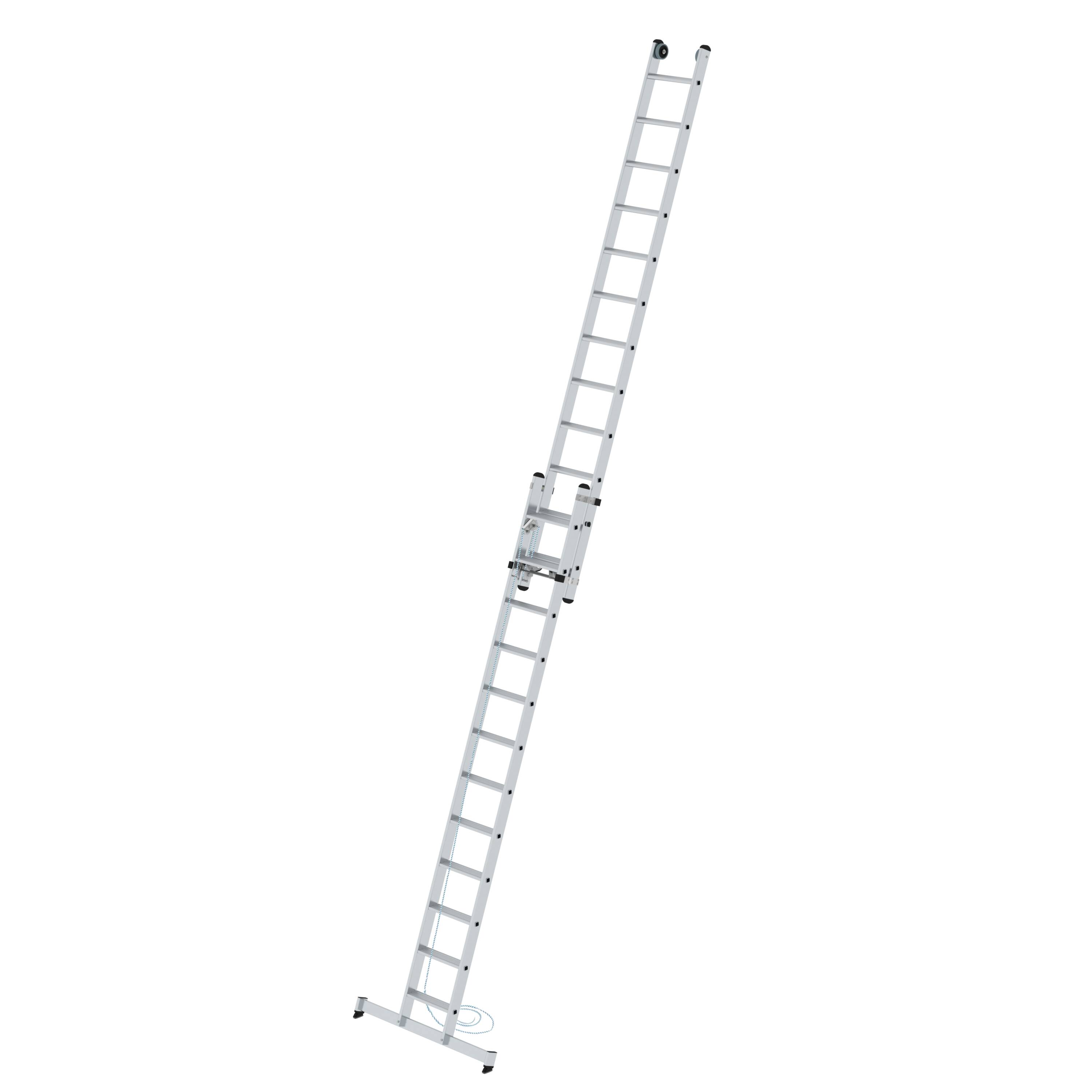 Günzburger Stufen-Seilzugleiter 2-teilig mit nivello® Traverse