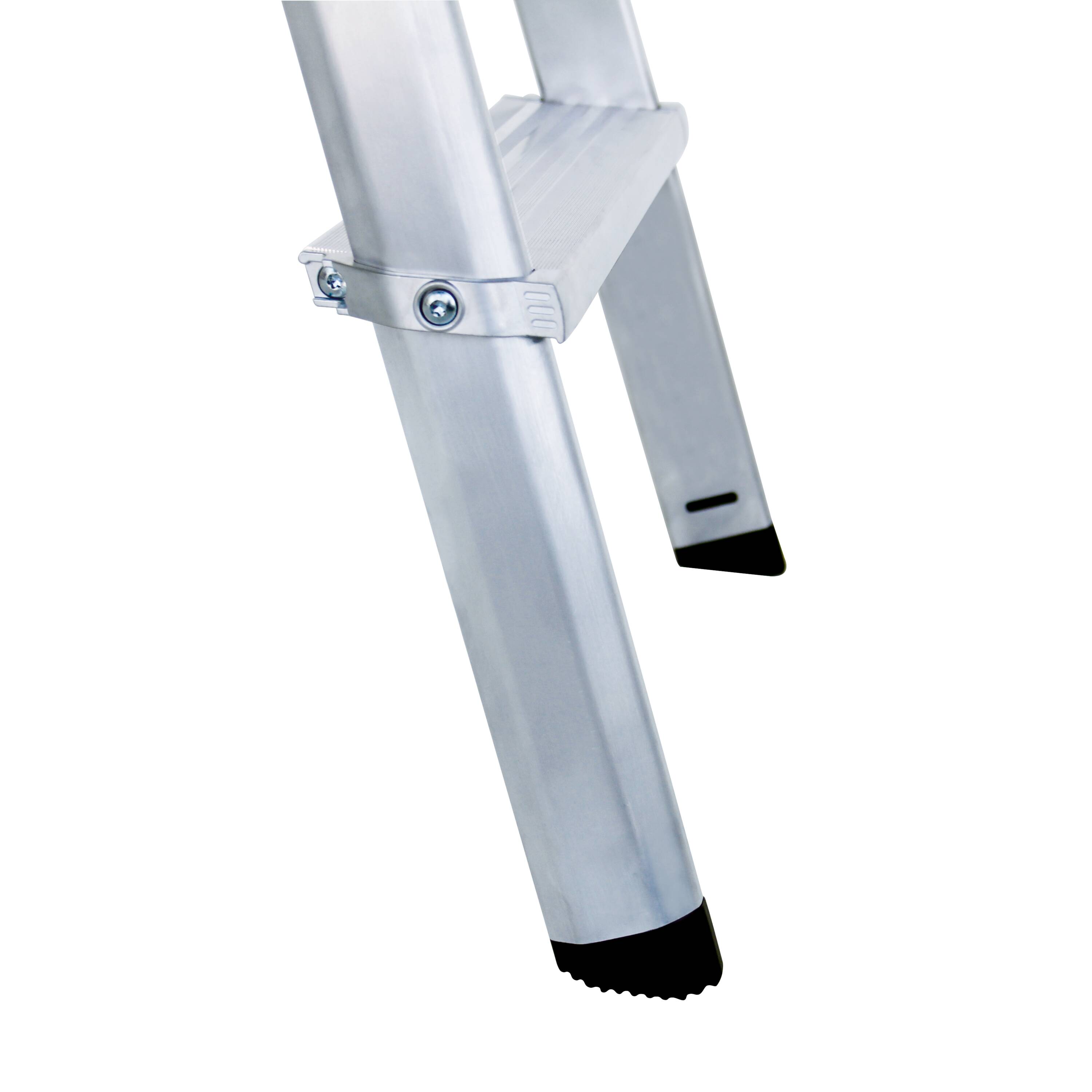 Günzburger ML Stufen-Stehleiter einseitig begehbar Aluminium eloxiert